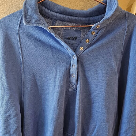 aerie Sweaters - Blue Aerie Pullover Sweatshirt